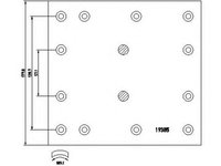 Set garnituri tambur IVECO EuroTech MT TEXTAR 1938404