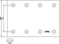 Set garnituri tambur VOLVO FH 12 TEXTAR 1799202