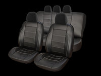 Set huse auto piele Exclusive Leather King compatibile Skoda Felicia