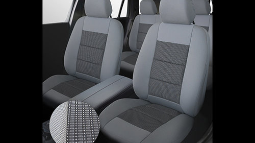 Set huse auto Premium Lux gri compatibile OPEL Corsa D Reducere 10%