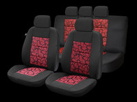 Set huse auto Premium Lux rosu compatibile FIAT 500