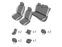 SET HUSE SCAUN DACIA SANDERO 2009-2012 (BANCHETA FRACTIONATA)TETIERE SPATE L