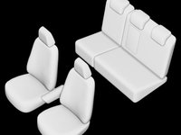 Set huse scaun FORD FOCUS 2012-2018 (BANCHETA FRACTIONATA) 37058_