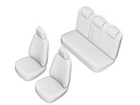 SET HUSE SCAUN MAZDA 3 2014- (BANCHETA FRACTIONATA) CU TETIERE SPATE IN FORMA DE L