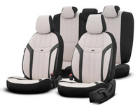 Set Huse Scaun Otom Swan 503 Beige 3 Zip OT86753