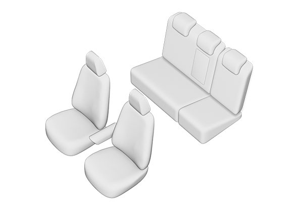 SET HUSE SCAUN RENAULT FLUENCE 2009- (BANCHETA FRA