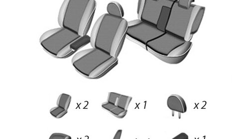 SET HUSE SCAUN SKODA OCTAVIA 2 FACELIFT 2008-