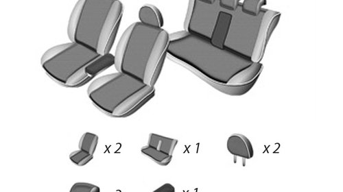 SET HUSE SCAUN SKODA SUPERB 2002-2008