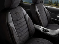Set Huse Scaune Auto pentru Audi A5 - Panda Elegant, negru gri, 11 piese