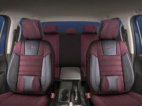 Set Huse Scaune Auto pentru Hyundai Sonata - Panda Confort, Negru-Bordo, 11 piese
