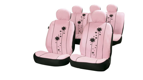 Set huse scaune auto Pink Urban Girl , Fata +