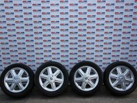 Set jante aliaj cu anvelope 205 / 55 / R16 5X108 cod: 8200051212A Renault Laguna 2 model 2004