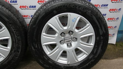 Set jante aliaj cu anvelope 215 / 65 / R16 ET 33 5X112 Brigestone Audi Q3 8U cod: 8U0601025 model 2014