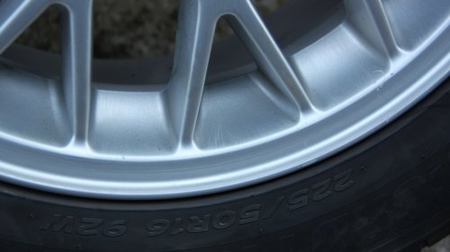 Set jante aliaj cu anvelope 225 / 50 / R16 ET 46 5X120 7JX16H2 cod: 1095058 BMW Seria 3 E46 model 2002