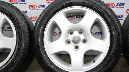 Set jante aliaj cu anvelope Bridgestone 205 / 55 R16 7JX16H2 5X112 ET45 Audi A4 B6 8E cod: 8D0601025C