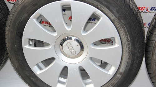 Set jante aliaj cu anvelope de iarna Goodride R16 Audi A4 B7 8E cod: 205 / 55 / R16 cod 8E0601025AE model 2007