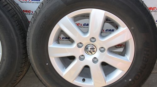 Set jante aliaj cu anvelope de vara HANKOOK DOT 2014 235 / 65 / R17 VW Touareg 7P cod: 7P6601025 model 2016