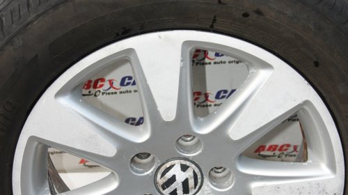 Set jante aliaj cu anvelope M+S 225 / 55 / R16 VW Passat B6 7JX16H2 ET45 cod: 3C0601025A model 2007