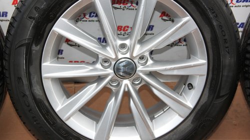 Set jante aliaj cu anvelope Michelin 215 / 60 / R17 6.5JX17H2 ET 33 5X112 cod: 5N0601025AM VW Tiguan 5N R-Line