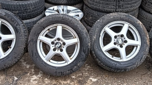 Set jante aliaj Opel KBA 46928 5X112 15'' 6.5JX15 + anvelope / cauciucuri iarna 195/65/R15 Michelin