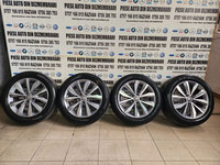 Set Jante Aluminiu R17 Vw T Roc T Cross Caddy Jetta Golf Tiguan Touran Scirocco Etc Cu Anvelope Vara Pirelli Dot 1318 - Dezmembrari Arad