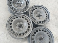 Set jante tablă Opel Astra H R15 5 prezoane, an fabricatie 2007