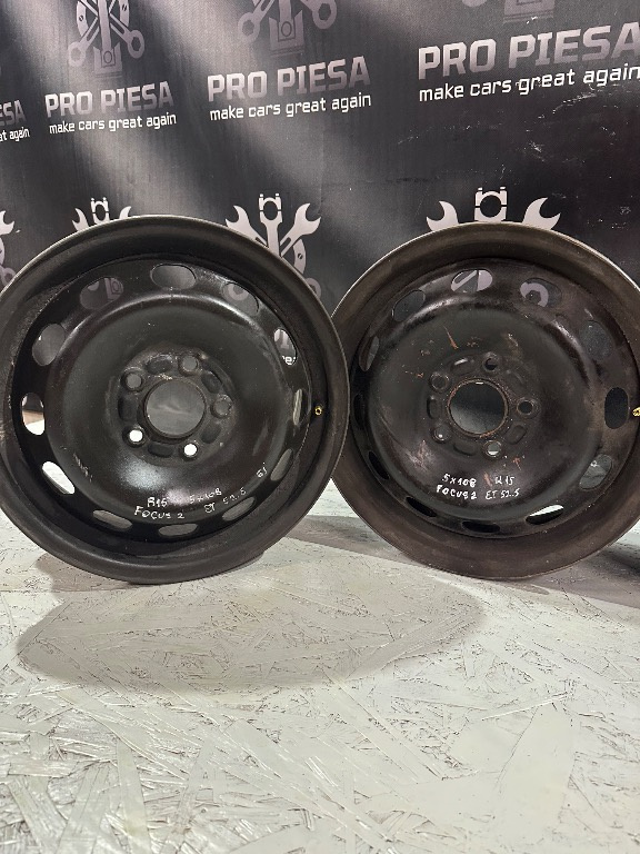 Set jante tabla Ford 5x108 ET 52.5 R15 Focus Fusion C-Max Fiesta - imagine 3