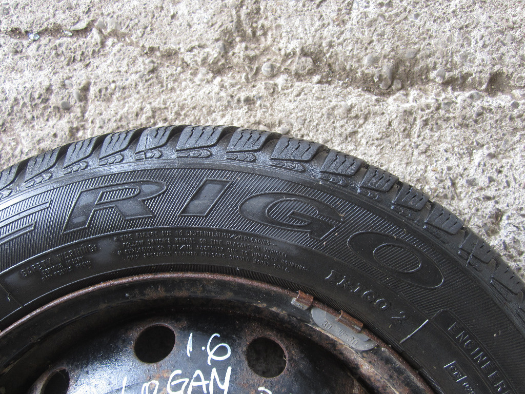 SET JANTE TABLA R15 + ANVELOPE DACIA LOG