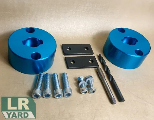 Set kit flanse inaltare DA6342 distantieri 40mm Discovery 2 cu perne de aer pe spate