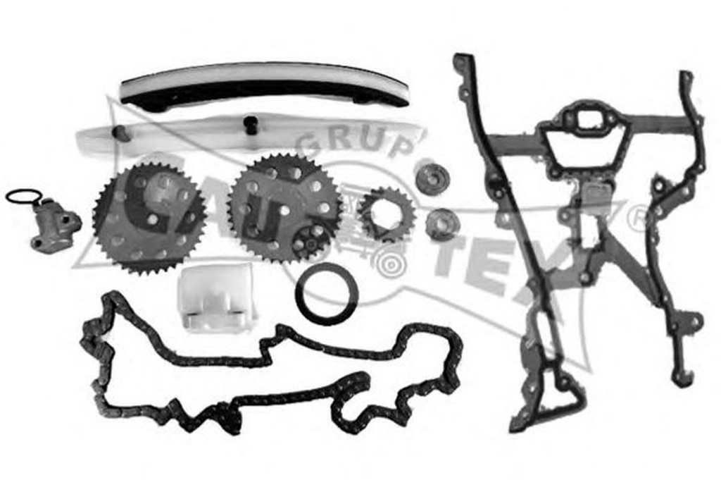Set kit lant distributie OPEL CORSA C F08 F68 CAUTEX 481216