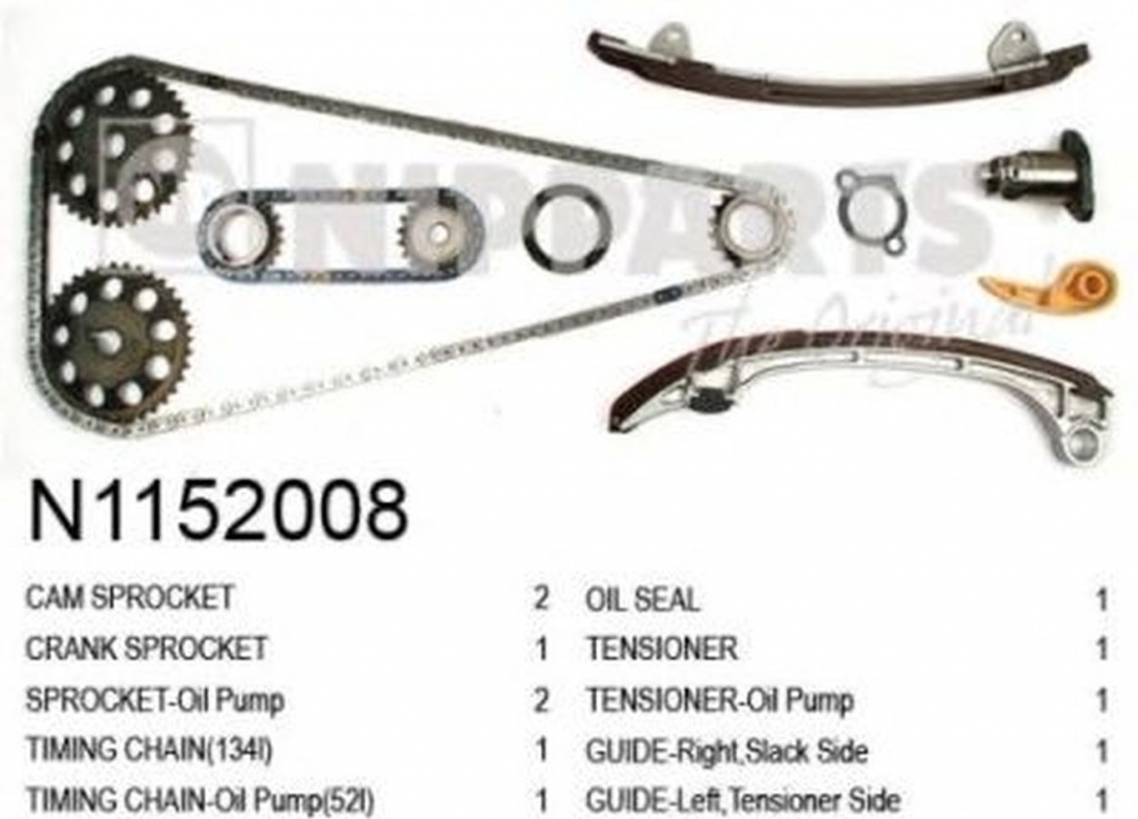 Set kit lant distributie TOYOTA RAV 4 II CLA2 XA2 ZCA2 ACA2 NIPPARTS N1152008