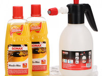 Set KS Tools Spumant Pulverizator Spuma Presiune 1.8L 150.8267 + 2 Buc Sonax Sampon Auto Concentrat + Ceara 1L 313341