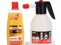 Set KS Tools Spumant Pulverizator Spuma Presiune 1.8L 150.8267 + Sonax Sampon Auto Concentrat + Ceara 1L 313341