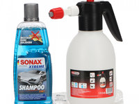 Set KS Tools Spumant Pulverizator Spuma Presiune 1.8L 150.8267 + Sonax Xtreme Șampon Spalare Si Uscare 2 In 1 1L 215300