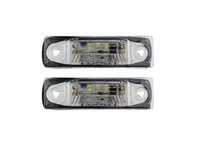 Set lampa numar VOLKSWAGEN SHARAN (7M), 04.2000-04.2010, Seat ALHAMBRA (7V8/7V9), 02.2001-06.2010, Stanga=Dreapta, LED, tuning,