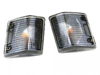 Set lampa semnalizare fata VW Transporter (T3), 07.1979-1992, partea Stanga , Dreapta, fumurie, cu suport becuri, Depo