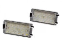 Set Lampi Cu Led Numar Inmatriculare Compatibil Seat Arosa, Cordoba, Ibiza III, Leon, Toledo III