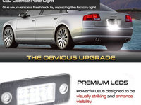 Set lampi led numar Audi A8/S8 D3 4E 2003-2009