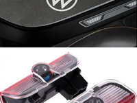 Set lampi led portiera cu logo VW Passat Jetta Golf CC Tiguan