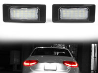 Set Lampi Numar Inmatriculare Led Audi A4 B8 2007-2015 A102-7305