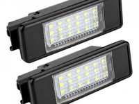 Set Lampi Numar Inmatriculare Led Citroen C2 2003-2009 3 Usi Hatchback PC101-7603