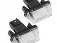 Set Lampi Numar Inmatriculare Led Citroen C5 2 2004→ PC102-7601