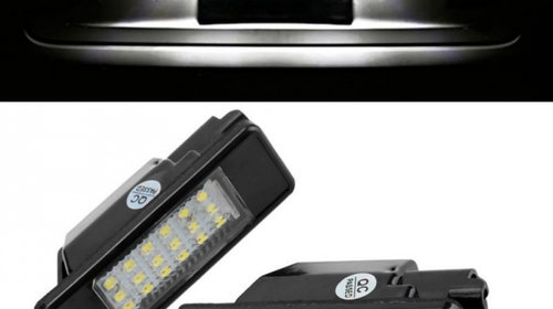 Set Lampi Numar Inmatriculare Led Citroen C6 2005-2010 4 Usi Sedan PC101-7603
