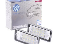 Set Lampi Numar Inmatriculare Led M-Tech Audi A6 C6 2005-2011 CLP012