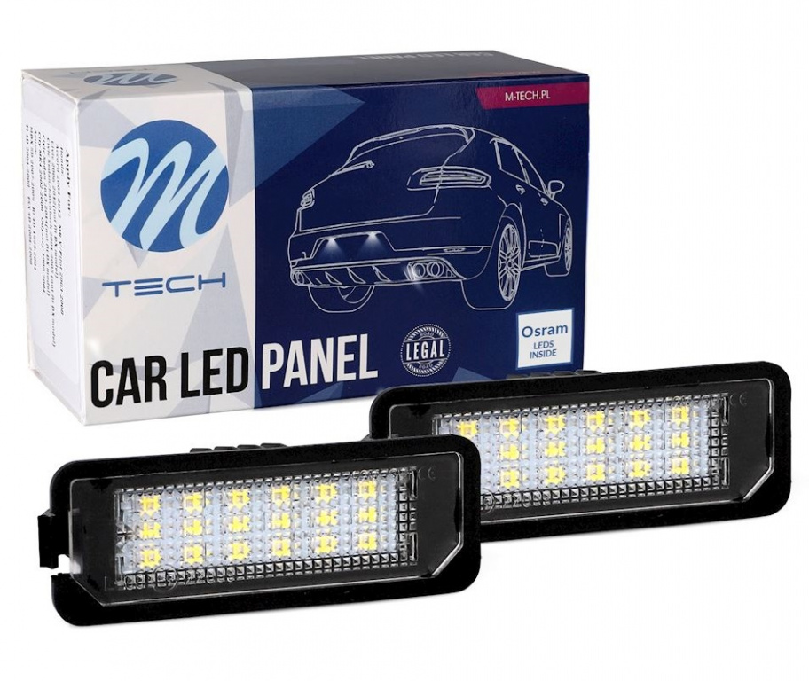 Set Lampi Numar Inmatriculare Led M-Tech Volkswagen Passat B7 2010-2015 CLP103
