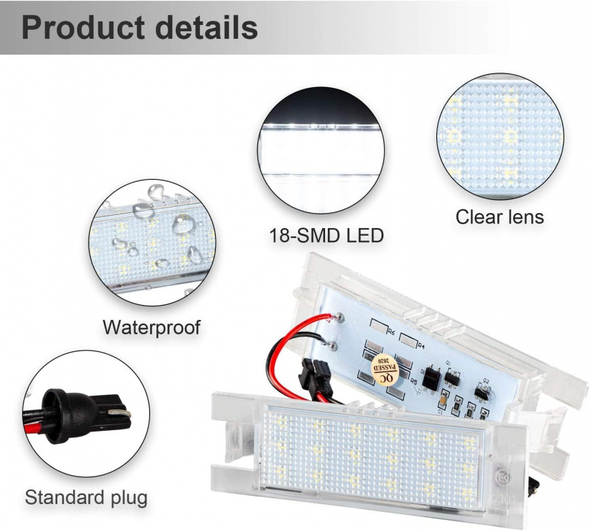 Set Lampi Numar Inmatriculare Led Opel V