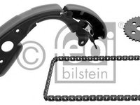 Set lant, antrenare pompa ulei AUDI A4 (8EC, B7) (2004 - 2008) FEBI BILSTEIN 48410