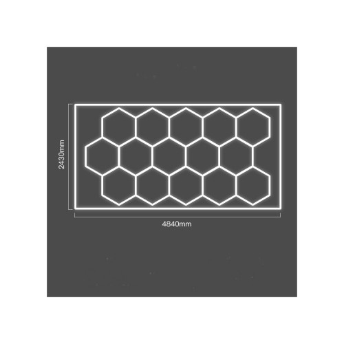Set lumini LED HEXAGONALE Cod: HEX2 AL-0
