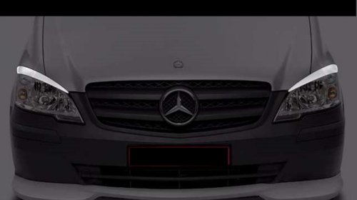 Set ornamente ABS pleoape faruri Mercedes W639 Viano Vito SB236 FACELIFT 2011-2014 v3