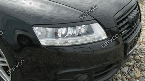 Set ornamente ABS Sline pleoape faruri Audi A6 C6 4F S6 RS6 2004-2011 v1